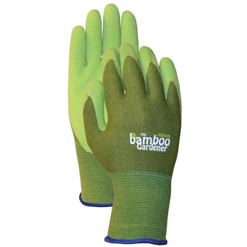 Bellingham C5301S The Bamboo Gardener Work Gloves  Made of Sustainable Bamboo Rayon Fiber  Durable Natural Rubber Palm and Fingers  Small  Green - Image 2